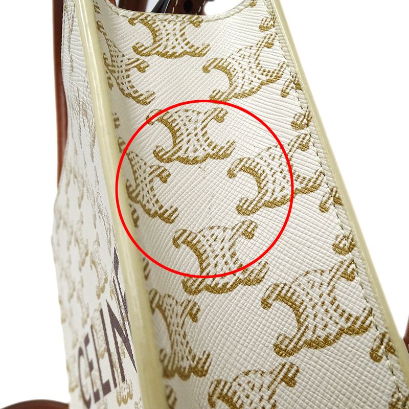 Celine Bag Ladies Brand Handbag Shoulder Bag 2way Triomphe Mini Vertical Cabas