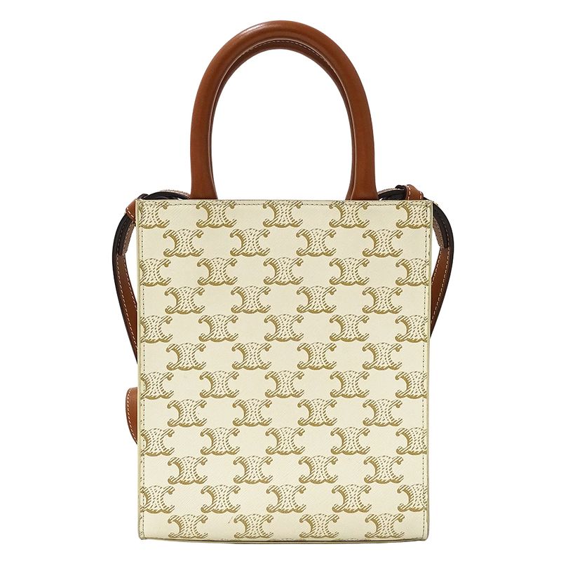 Celine Bag Ladies Brand Handbag Shoulder Bag 2way Triomphe Mini Vertical Cabas