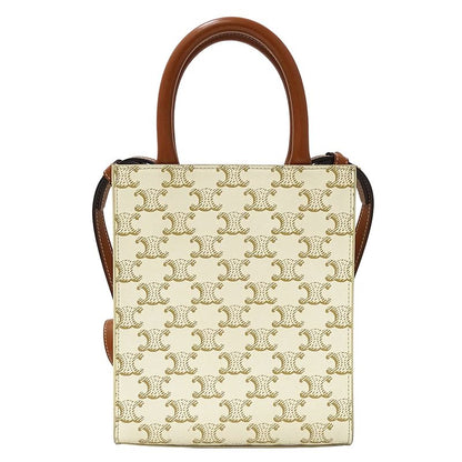 Celine Bag Ladies Brand Handbag Shoulder Bag 2way Triomphe Mini Vertical Cabas