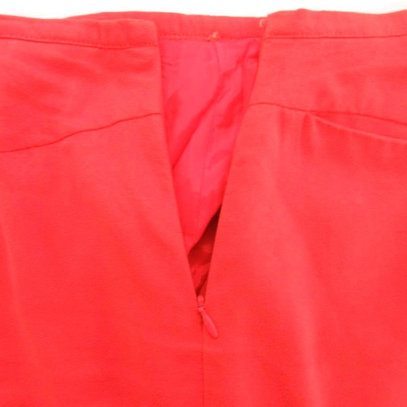 Versace Jeans Versace Jeans Couture Tight Skirt Knee Length Faux Fur 42 Red JS