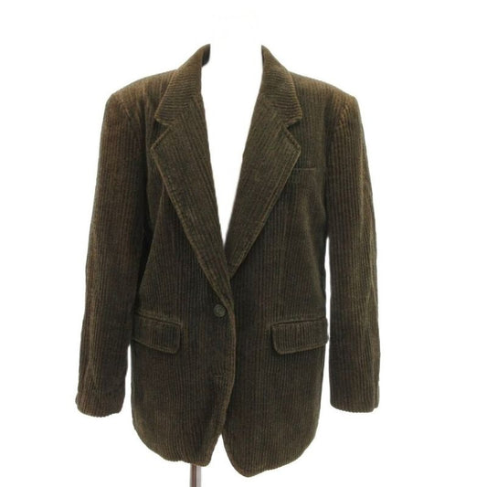 Christian Dior Sports Vintage Corduroy Jacket Tailored Thick Ripple S Brown JS