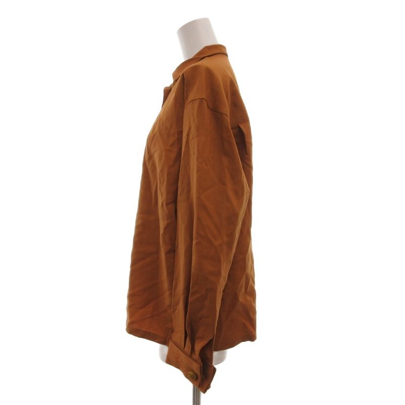 Christian Dior Sports Vintage Shirt Long Sleeve Heart Embroidery Wool M Brown