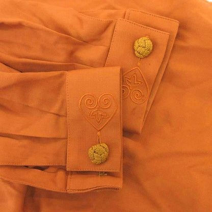 Christian Dior Sports Vintage Shirt Long Sleeve Heart Embroidery Wool M Brown