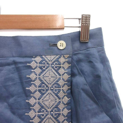 Christian Dior Sports Vintage Wrap Skirt Wrap Embroidery Knee Length LL Light