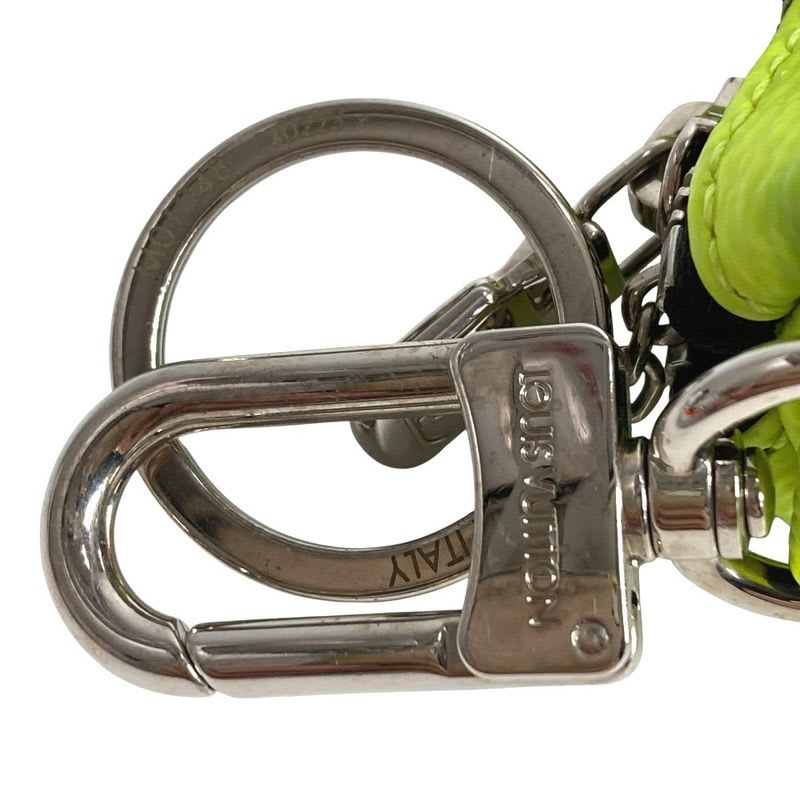 Louis Vuitton Key Holder Porto Cles Mini Keepall Taiga Leather Yellow