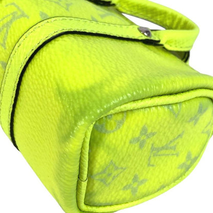 Louis Vuitton Key Holder Porto Cles Mini Keepall Taiga Leather Yellow
