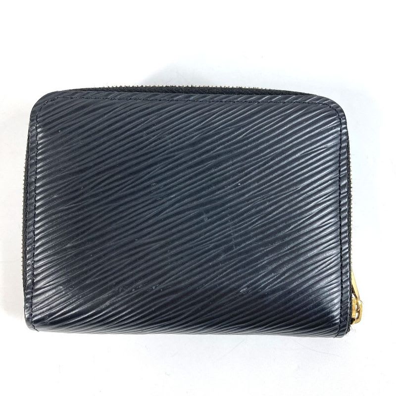 Louis Vuitton Coin Case Zippy Purse Epi Leather Noir Black