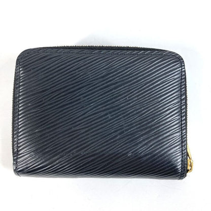 Louis Vuitton Coin Case Zippy Purse Epi Leather Noir Black