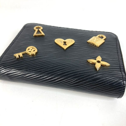 Louis Vuitton Coin Case Zippy Purse Epi Leather Noir Black