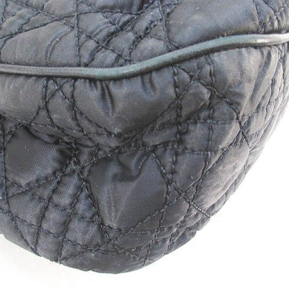 Christian DIOR Handbag Tote Bag Cannage Black Made In Italy