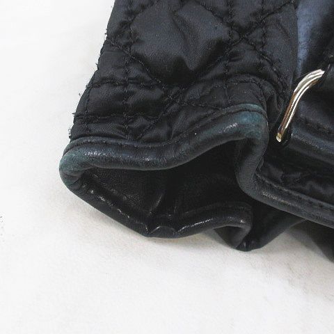 Christian DIOR Handbag Tote Bag Cannage Black Made In Italy