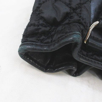 Christian DIOR Handbag Tote Bag Cannage Black Made In Italy