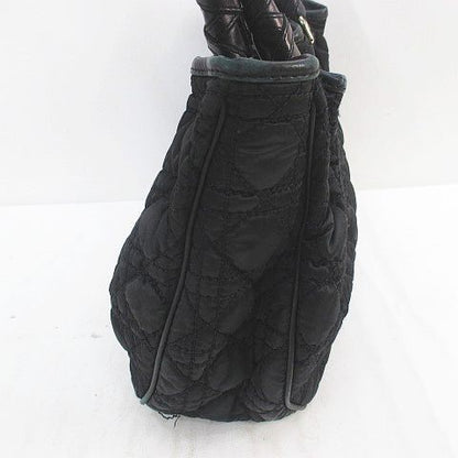 Christian DIOR Handbag Tote Bag Cannage Black Made In Italy