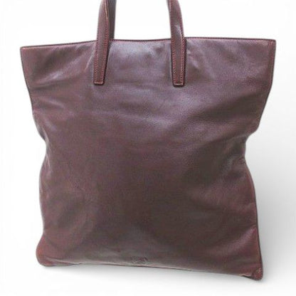 Loewe Tote Bag Handbag None Anagram Bordeaux Leather