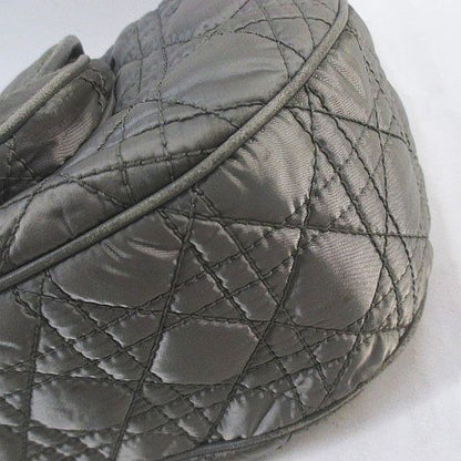 Christian Dior Cannage Handbag Quilted Charm Green Made In Italy 02-bo-0049