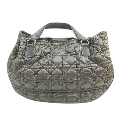 Christian Dior Cannage Handbag Quilted Charm Green Made In Italy 02-bo-0049
