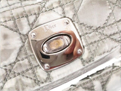 Christian Dior Cannage Handbag Quilted Charm Green Made In Italy 02-bo-0049