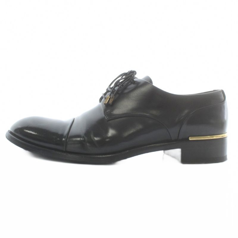 Louis Vuitton Metal Plate Cap Toe Business Shoes Dress Leather Shoes Leather
