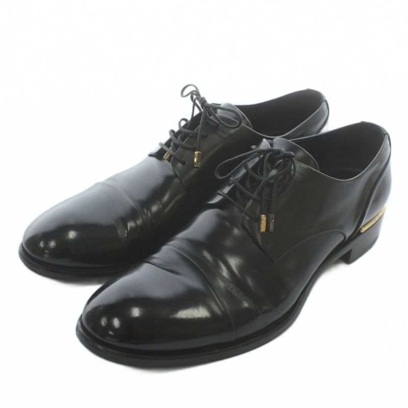 Louis Vuitton Metal Plate Cap Toe Business Shoes Dress Leather Shoes Leather