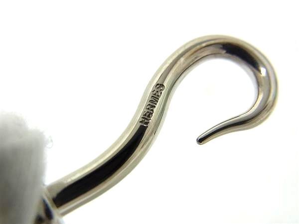 Hermes Bracelet Choker Jumbo Brown Leather Ladies 2 Row Double Tour Silver