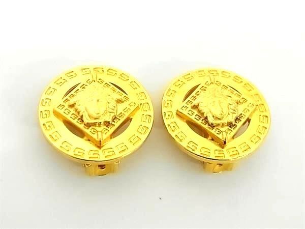 Gianni Versace Gianni Versace Earring Medusa Gold Metal Ladies