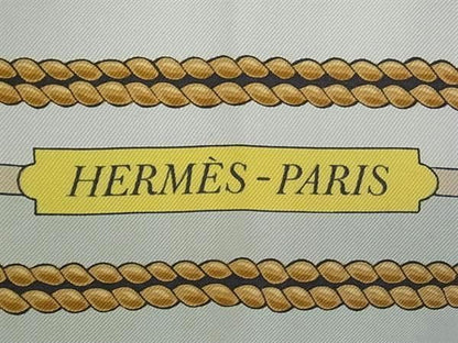 Hermes Scarf Carre90 Multicolor 100% Silk Women's Chateaux D'arriere Decoration
