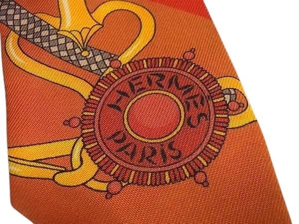 Hermes Ribbon Scarf Twilly Multicolor 100% Silk Women's Festival Des Amazones