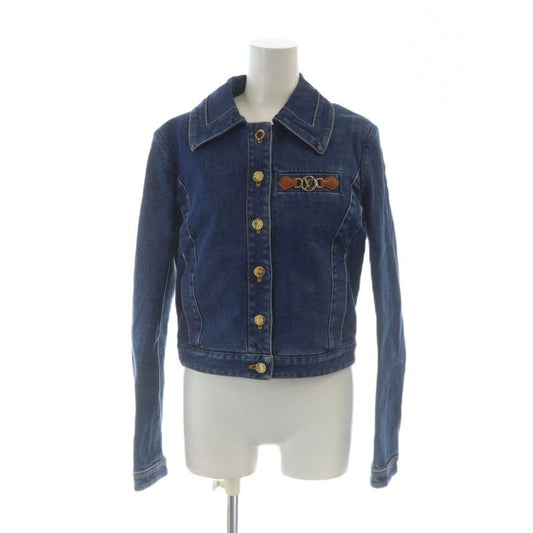 Louis Vuitton Denim Jacket Rw212w XII Flja33 Long Sleeve Single Gold Hardware