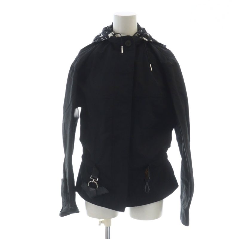 Louis Vuitton Nylon Parka Fi0w26fbp Blouson Monogram Long Sleeve Zip Up Logo