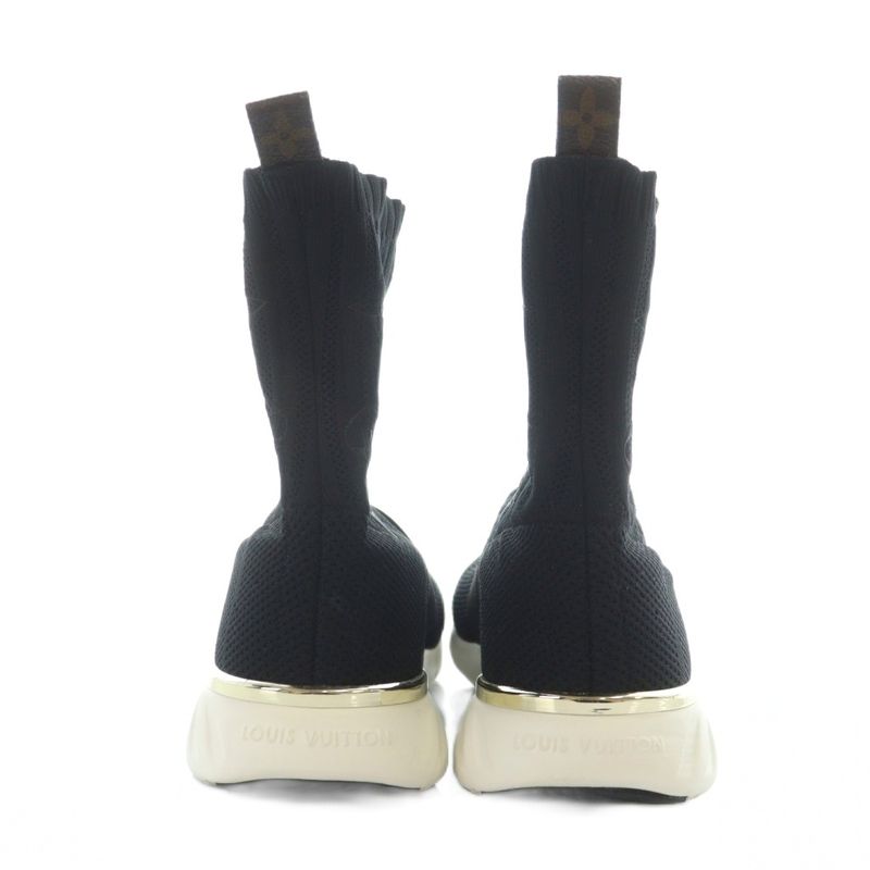 Louis Vuitton Aftergame Line Sneakers Socks Shoes Logo Knit 38.5 25cm (9.84in)