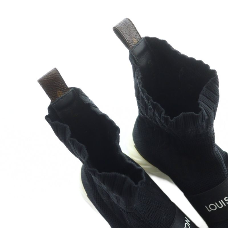 Louis Vuitton Aftergame Line Sneakers Socks Shoes Logo Knit 38.5 25cm (9.84in)
