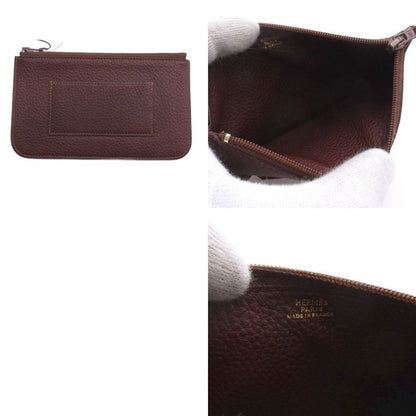 Hermes Dogon GM Bifold Wallet Made In France □A Stamp Brown AA
