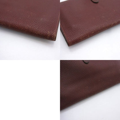 Hermes Dogon GM Bifold Wallet Made In France □A Stamp Brown AA