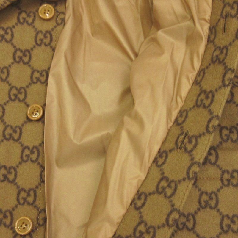 Gucci GG Pattern Padded Overshirt Long Sleeve Batting All Over Pattern 762183