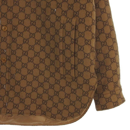 Gucci GG Pattern Padded Overshirt Long Sleeve Batting All Over Pattern 762183