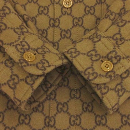 Gucci GG Pattern Padded Overshirt Long Sleeve Batting All Over Pattern 762183