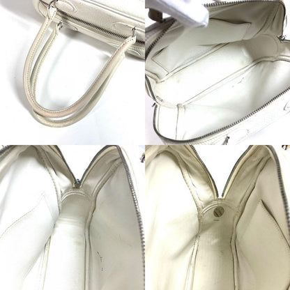 Hermes Handbag Omnibus PM Leather White