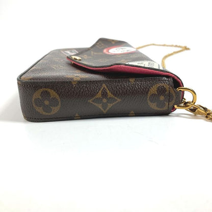 Louis Vuitton Shoulder Bag Pochette Felicie Monogram Canvas Brown