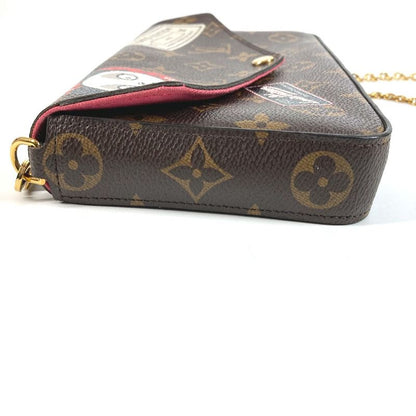 Louis Vuitton Shoulder Bag Pochette Félicie Monogram Canvas Brown