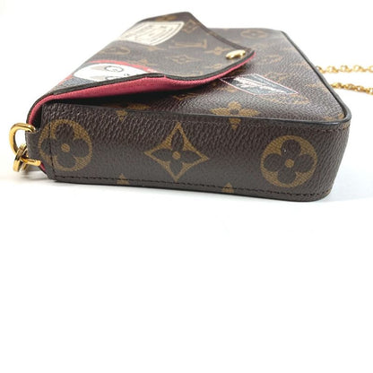 Louis Vuitton Shoulder Bag Pochette Felicie Monogram Canvas Brown