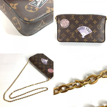 Louis Vuitton Shoulder Bag Pochette Felicie Monogram Canvas Brown