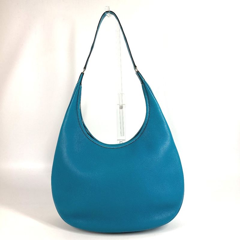 Hermes Shoulder Bag Gao Leather Blue Jean Blue