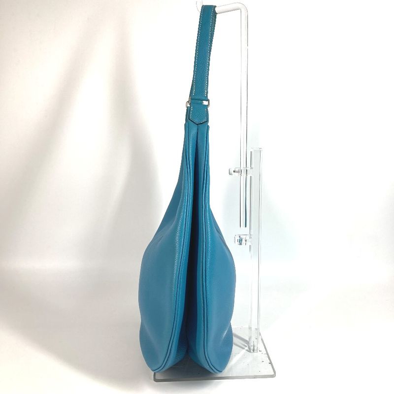 Hermes Shoulder Bag Gao Leather Blue Jean Blue