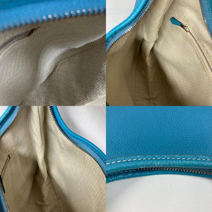 Hermes Shoulder Bag Gao Leather Blue Jean Blue