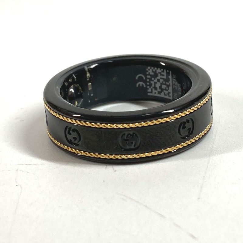 Gucci Ring ・ring Smart Ring Interlocking G Titanium Black