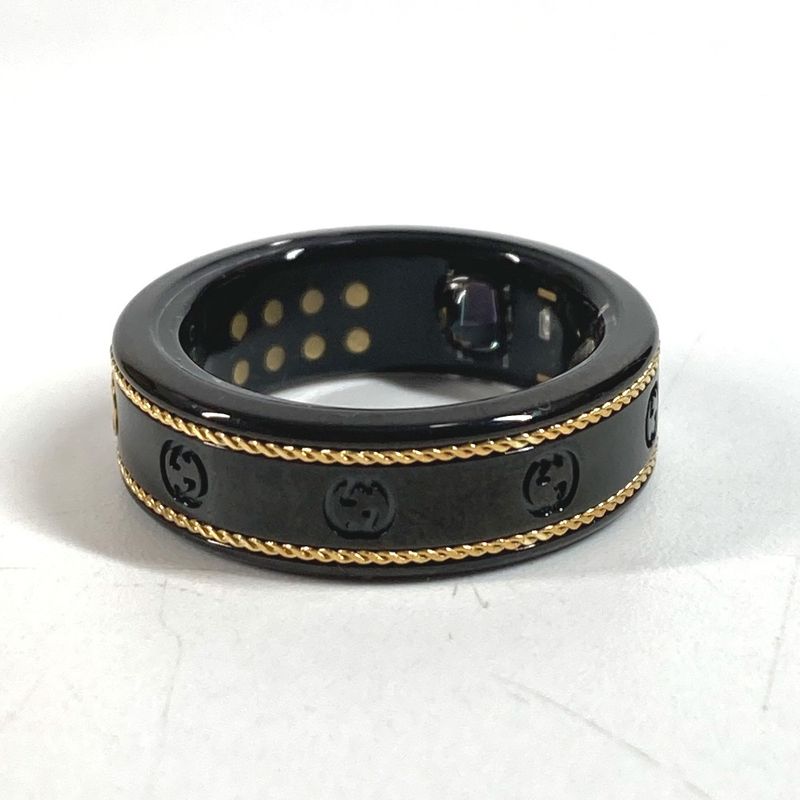 Gucci Ring ・ring Smart Ring Interlocking G Titanium Black