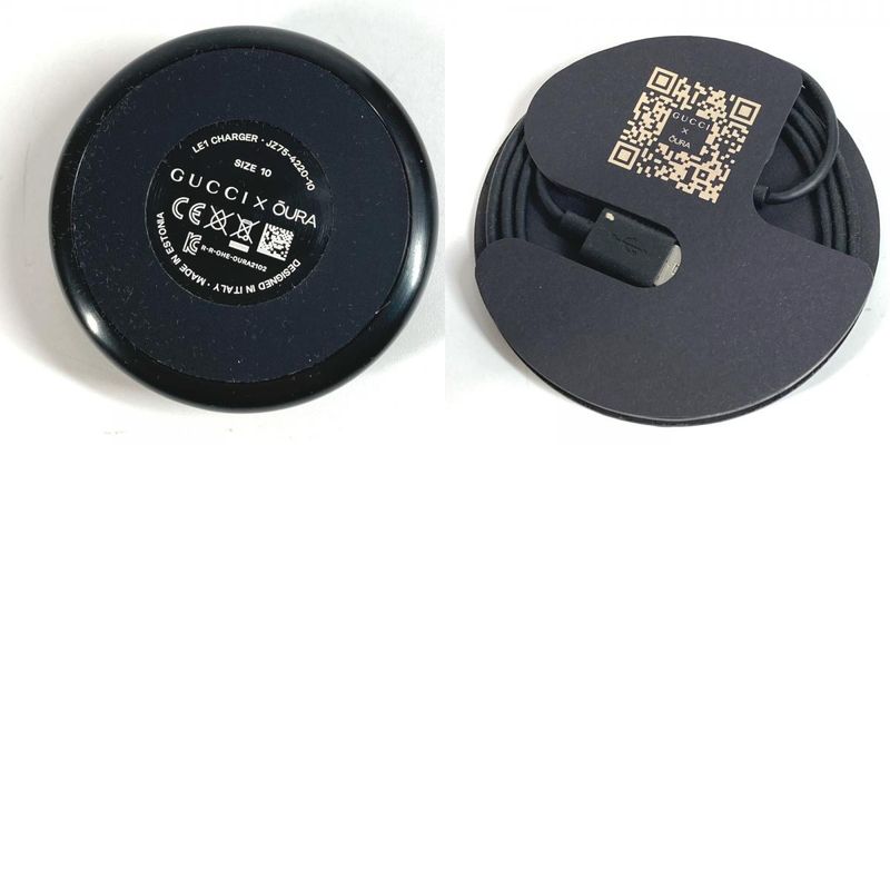 Gucci Ring ・ring Smart Ring Interlocking G Titanium Black