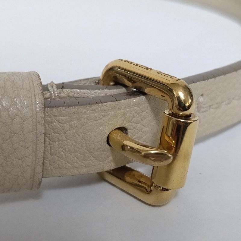 Louis Vuitton Shoulder Strap Empreinte White Adjustable