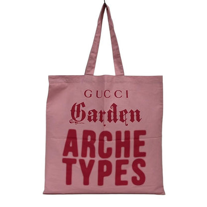 Gucci Tote Bag Garden Archetype Pink X Red Cotton