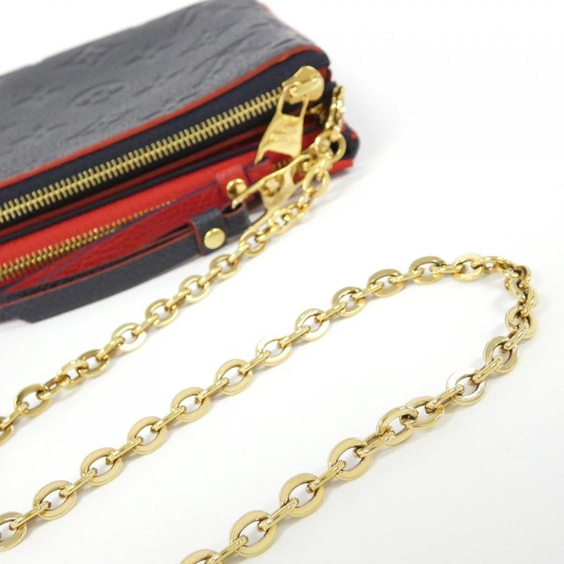 Louis Vuitton Monogram Empreinte Pochette Double Zip Shoulder Bag